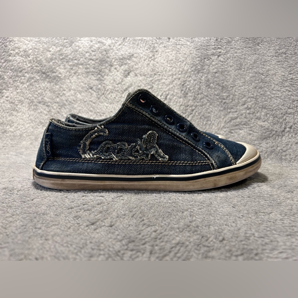 Coach Denim Laceless Sneakers - Picture 5 of 9